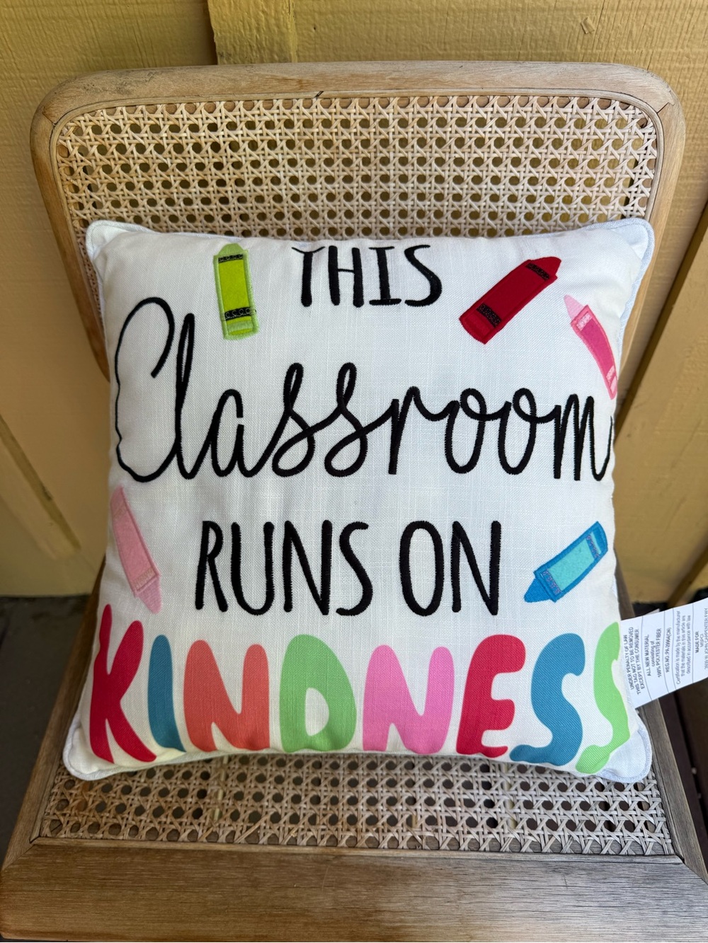 This Classroom Runs on Kindness Decorative Throw Pillow Teacher Classroom Decor